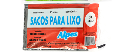 Saco para Lixo 50L Almofada 10 unidades