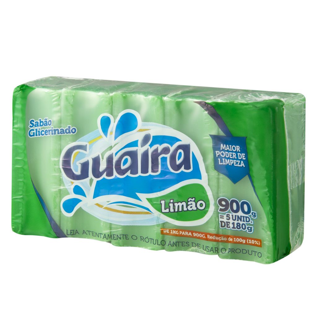 Guaíra Sabão Limão 900g — 5 unidades