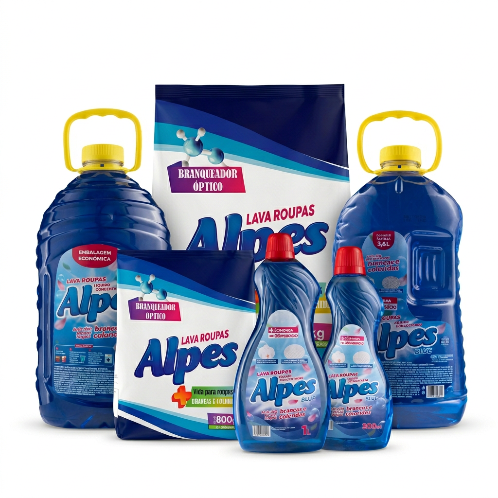 Lava Roupas Alpes — Pó e Líquido